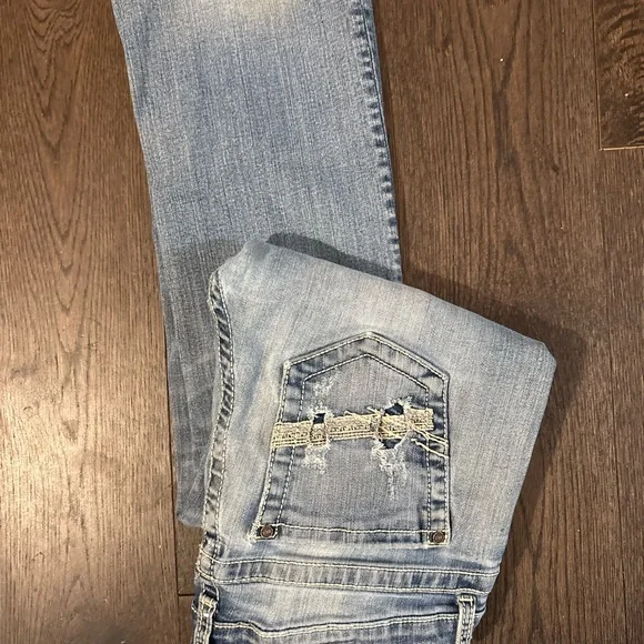 BKE Light Blue Straight Leg Jeans - Picture 4 of 4